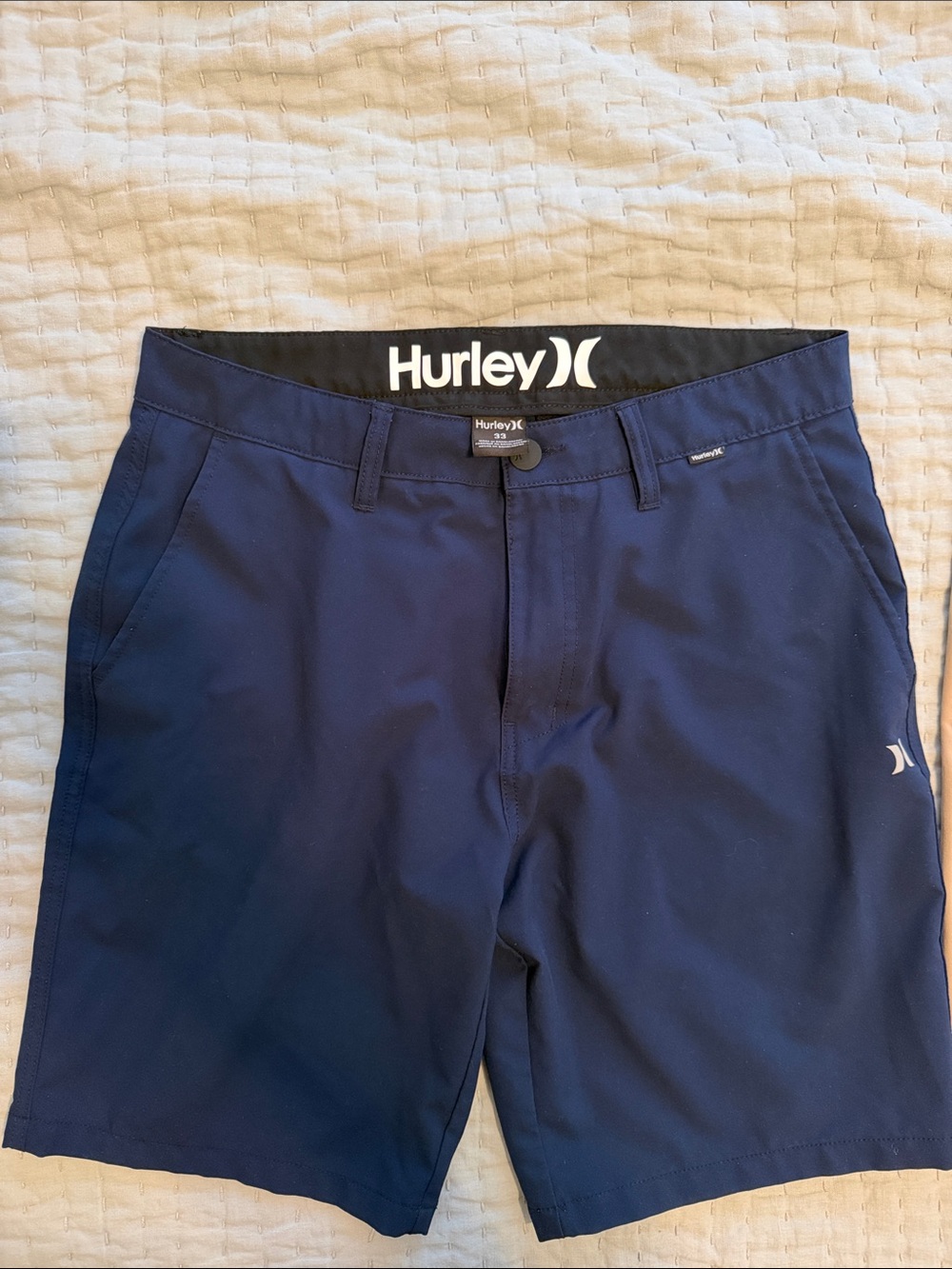 2-Pack Hurley Men’s Hybrid Walk Shorts Navy & Khaki Size 33